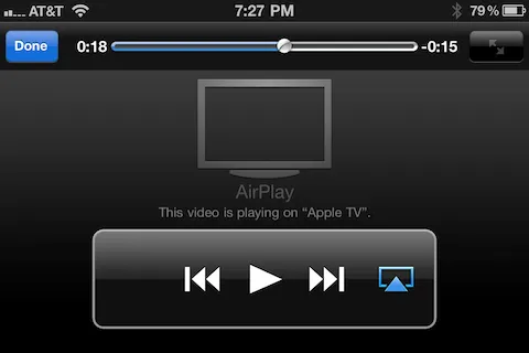 AirPlay Feature in Mobile Safari